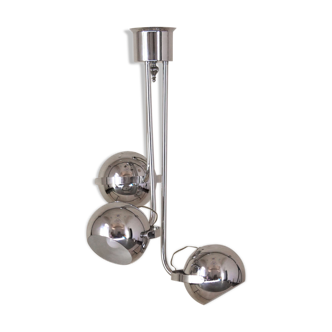 1970 Italian Vintage Chromed Chandelier