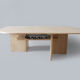 Table basse en travertin vintage