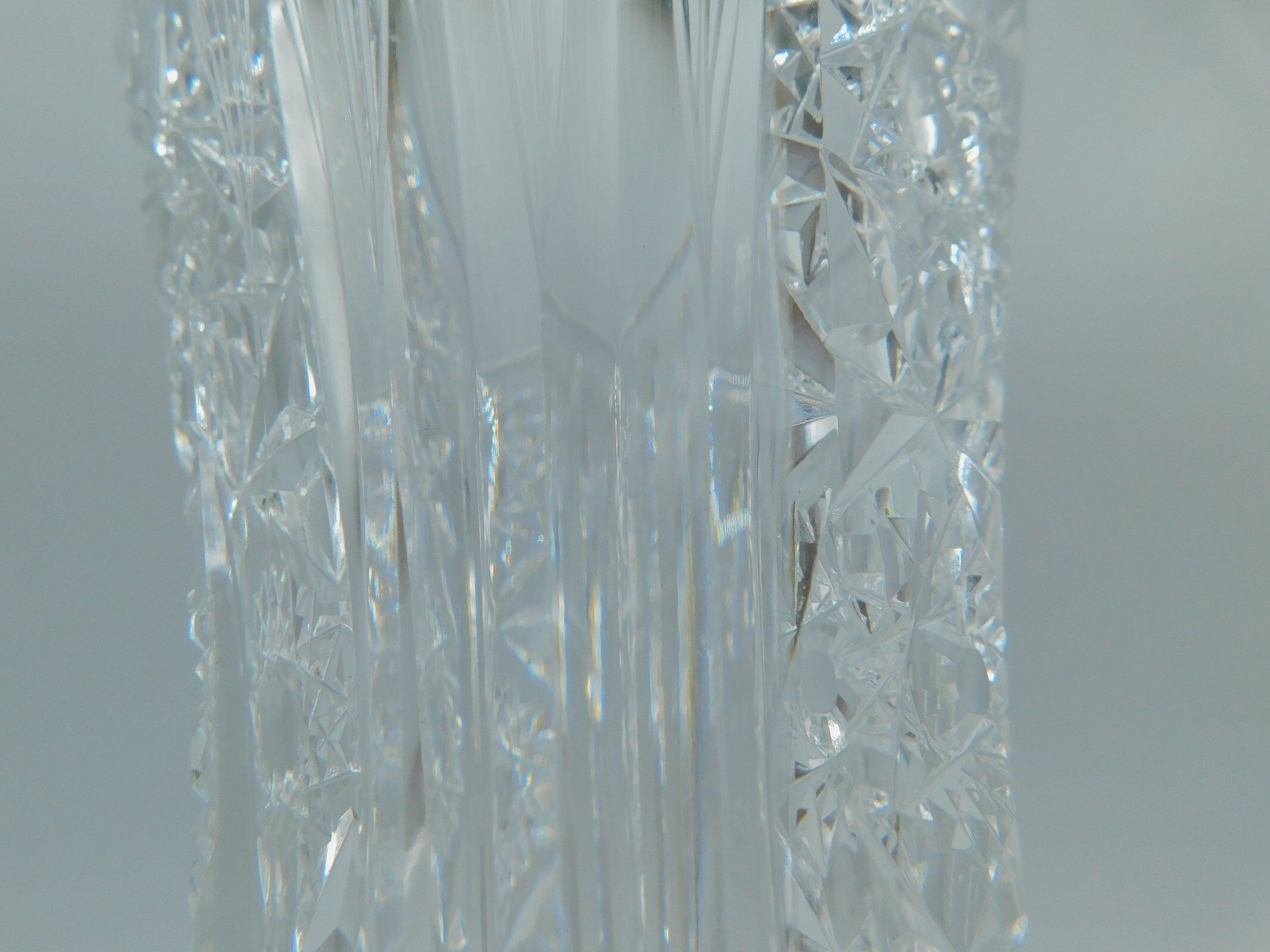 Vintage vase in cut crystal