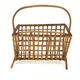 Scandinavian rattan magazine rack, Sweden, 1950