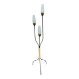 Lampadaire métal et corde années 1950