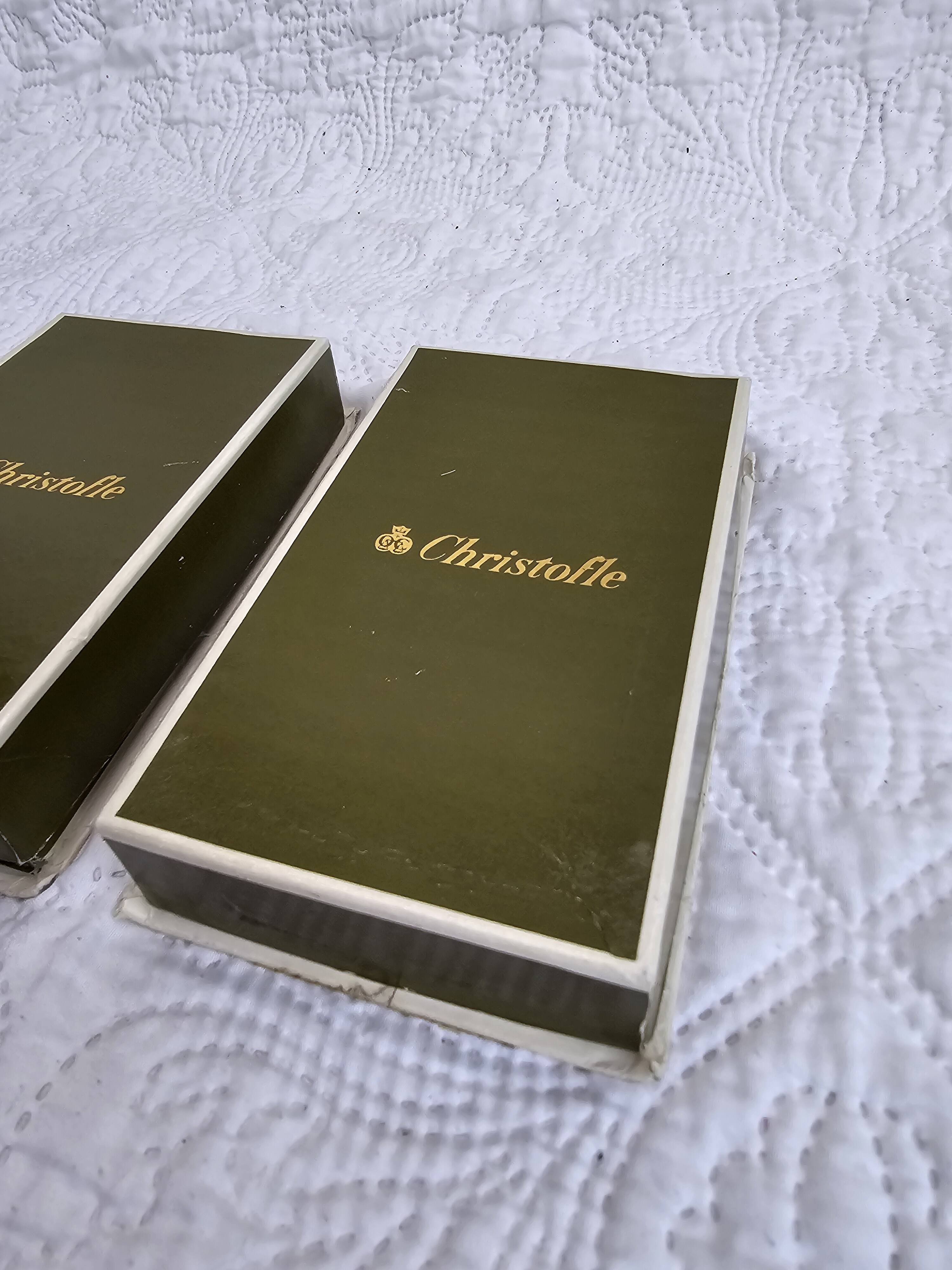 Christofle knife holder (12) in silver-plated metal, Perle model