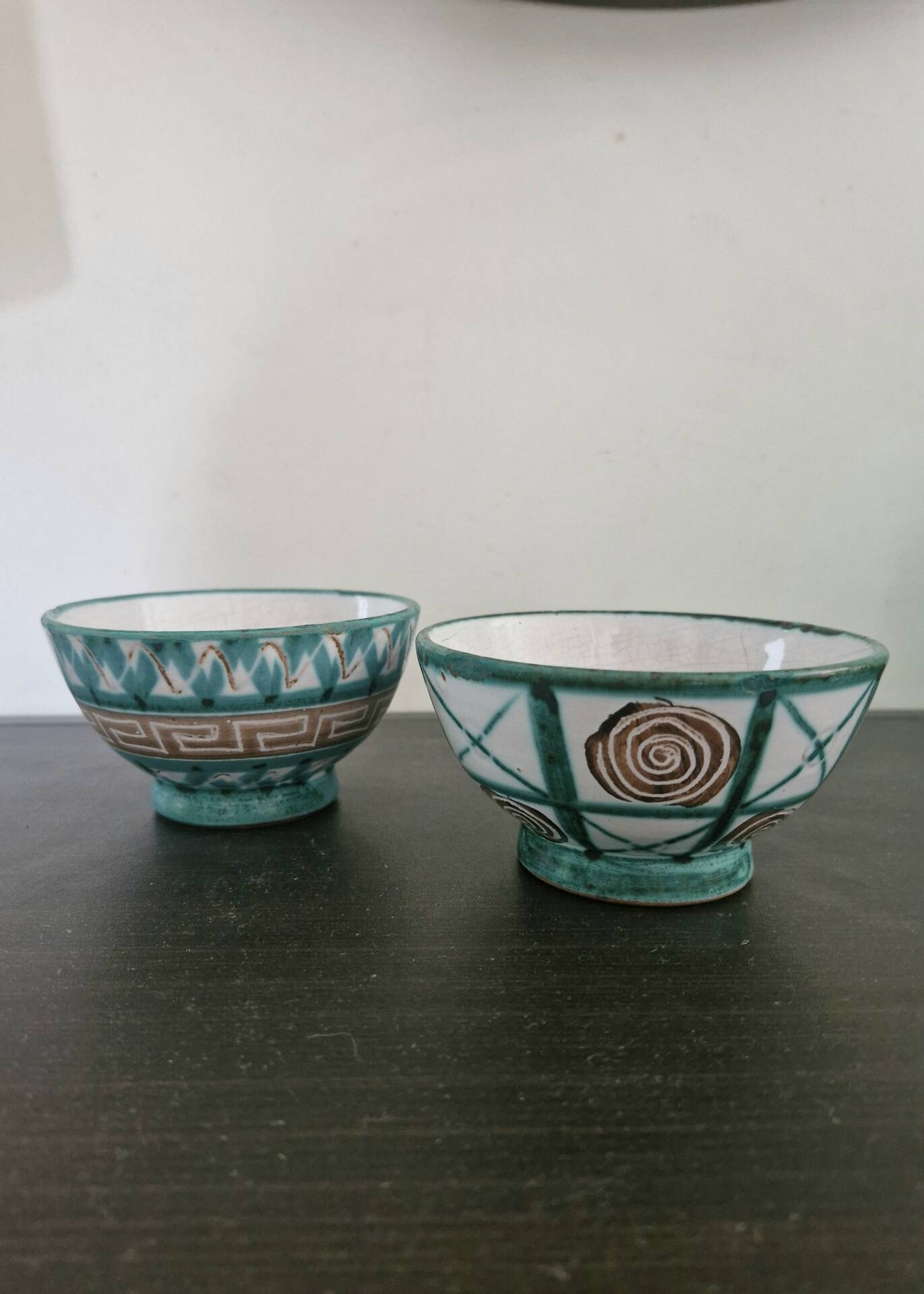 Pair of bowls or dishes Robert Picault Vallauris