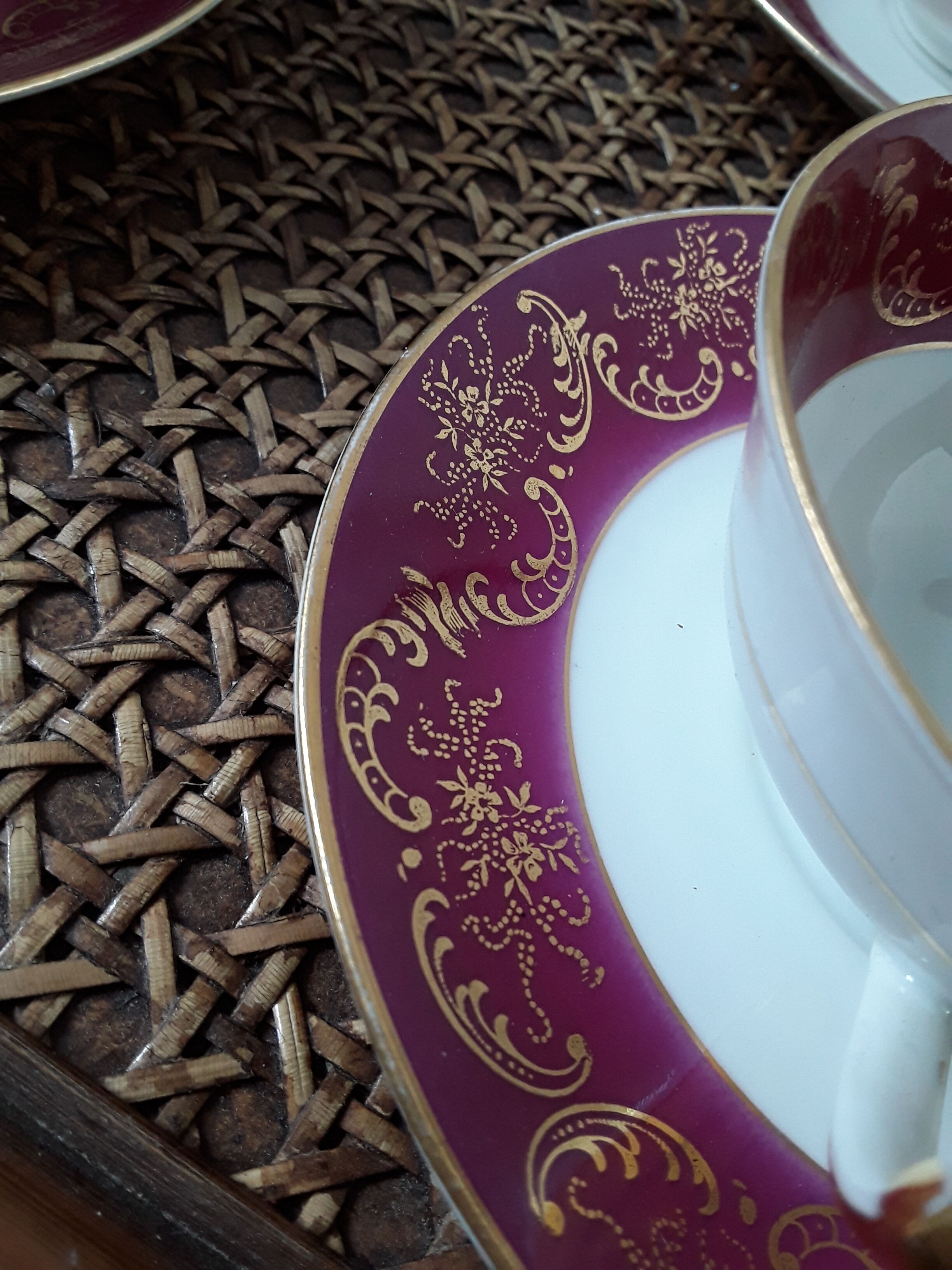 Limoges porcelain coffee service