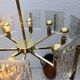 Lustre vintage en laiton Iceberg