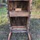 Antique Louis XV paneled table with 3 front drawers in solid cherry wood