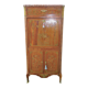 Writing desk louis xvi marquetry rosewood top royal red marble