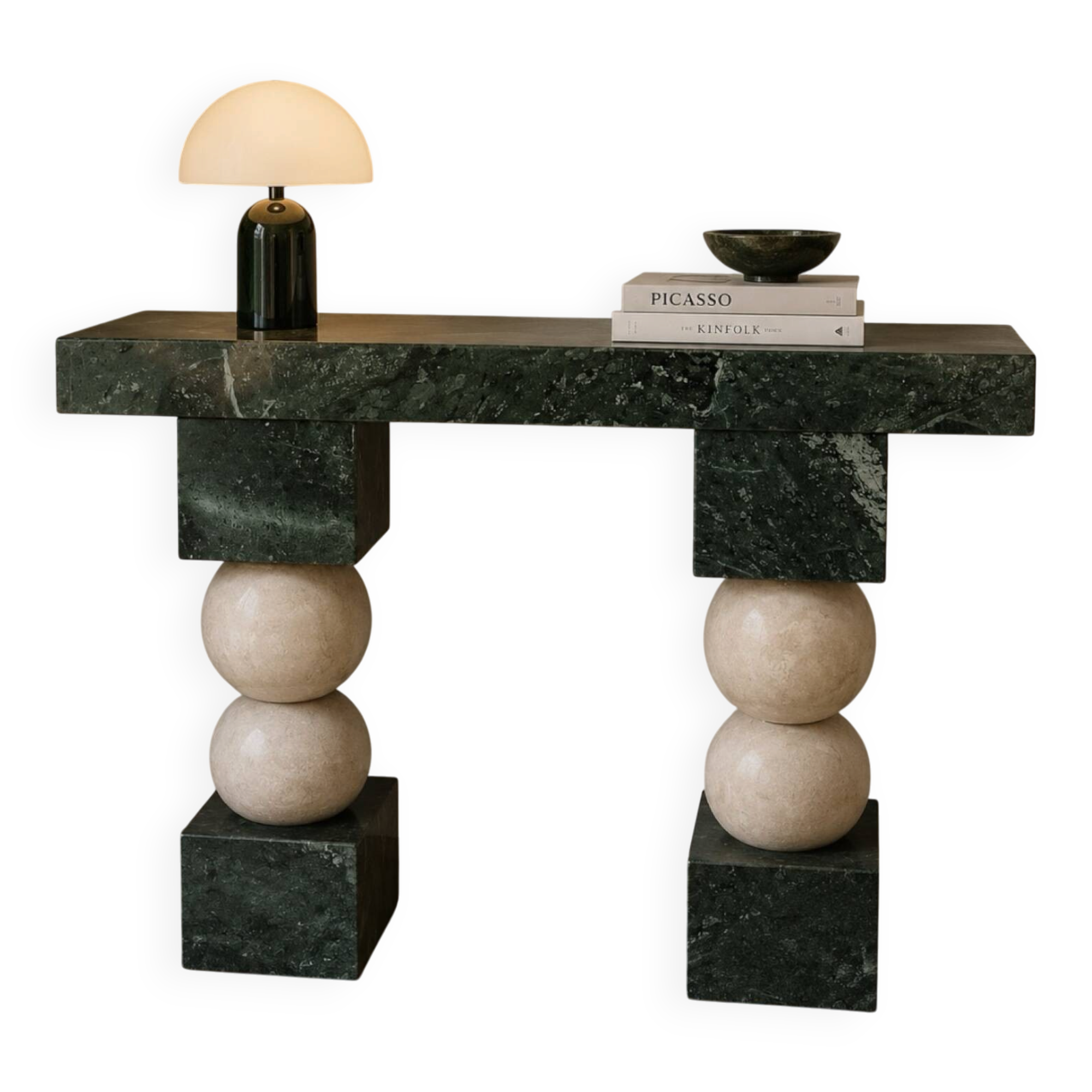 Console marbre et travertin