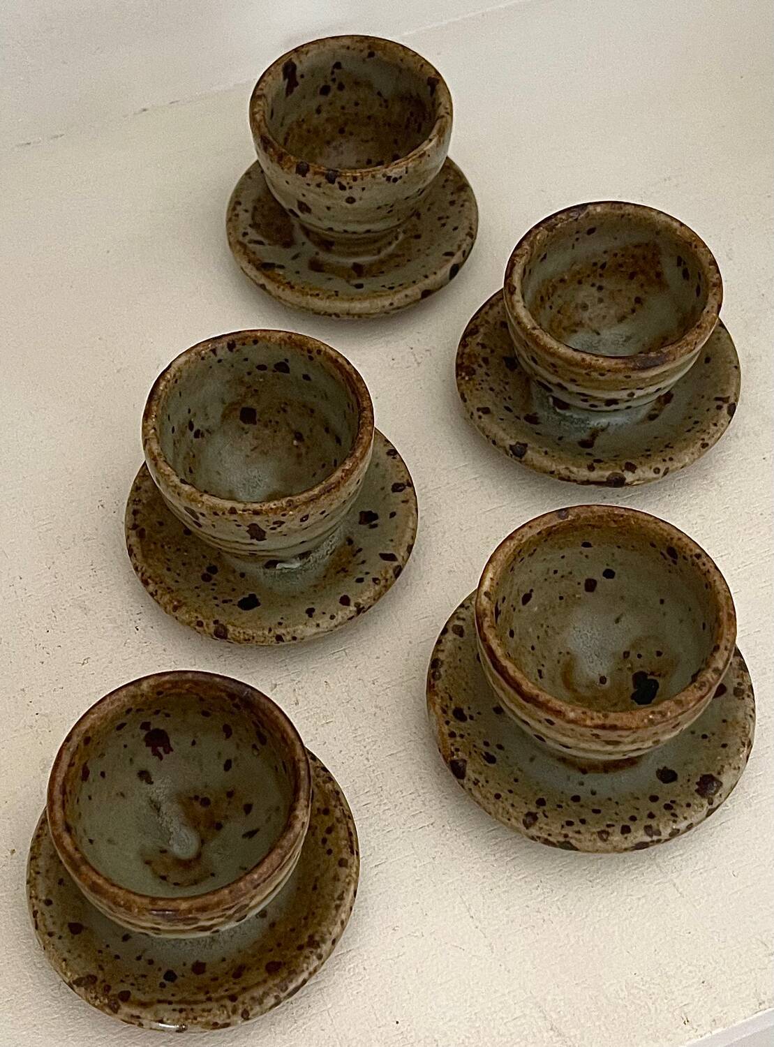 5 Gustave Tiffoche egg cups