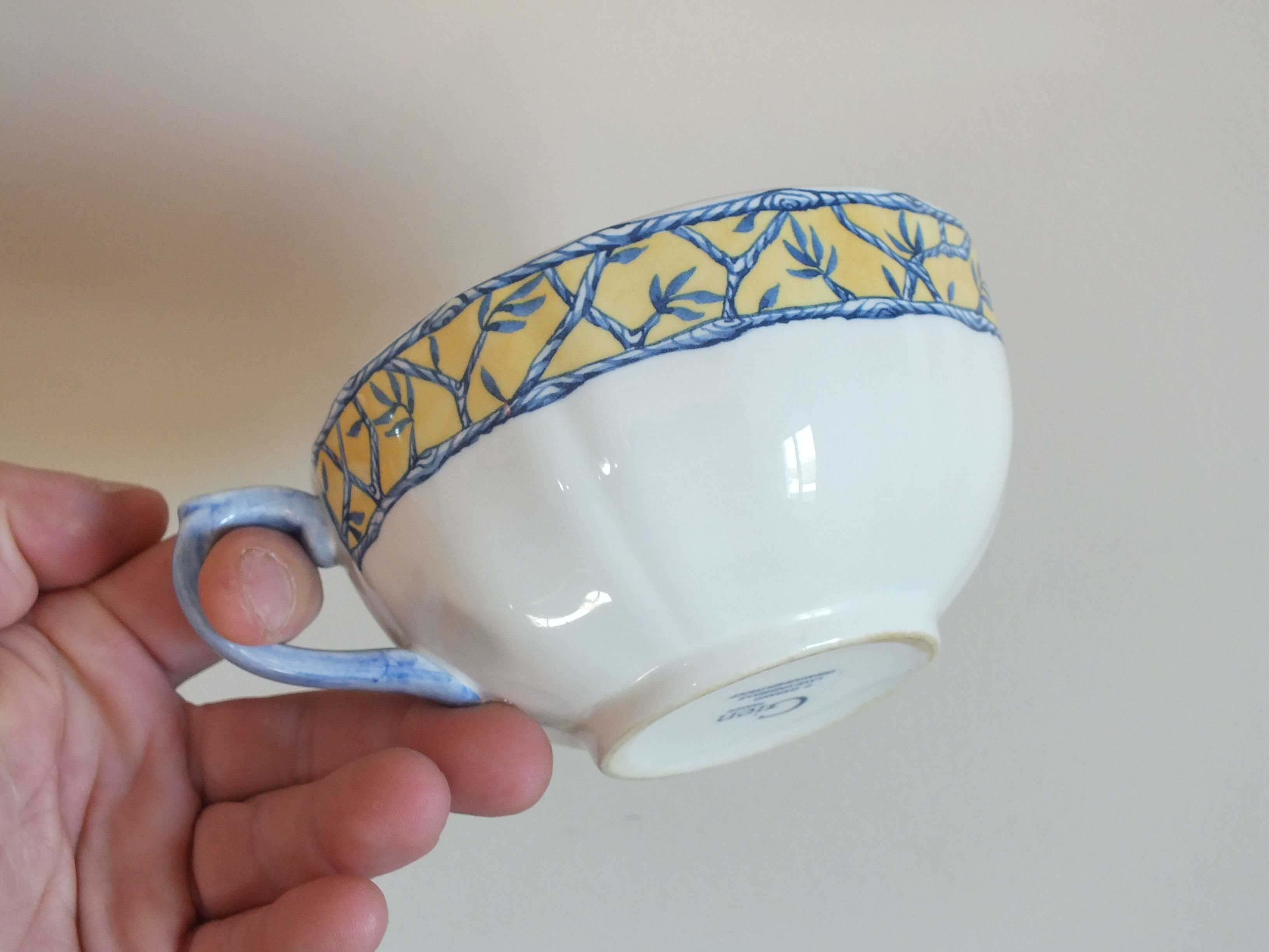 Trio of cups in Gien earthenware