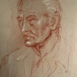 Portrait with sanguine