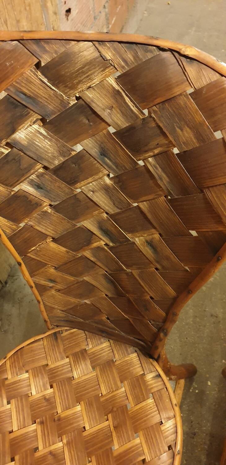 2 seventies palm tree chairs