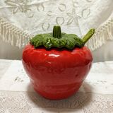 Strawberry Barbotine Tureen with Spoon