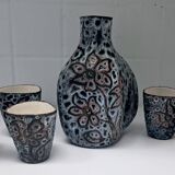 Ceramic orangeade service from Vallauris, made by Camos.