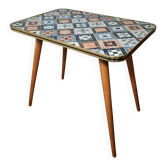 Table à plantes vintage en mosaïque - 60's