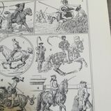 Lithograph on riding from 1928