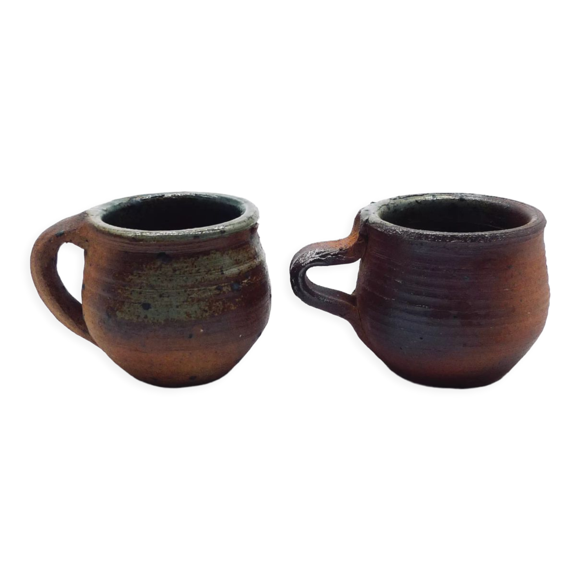 Set of two stoneware cups