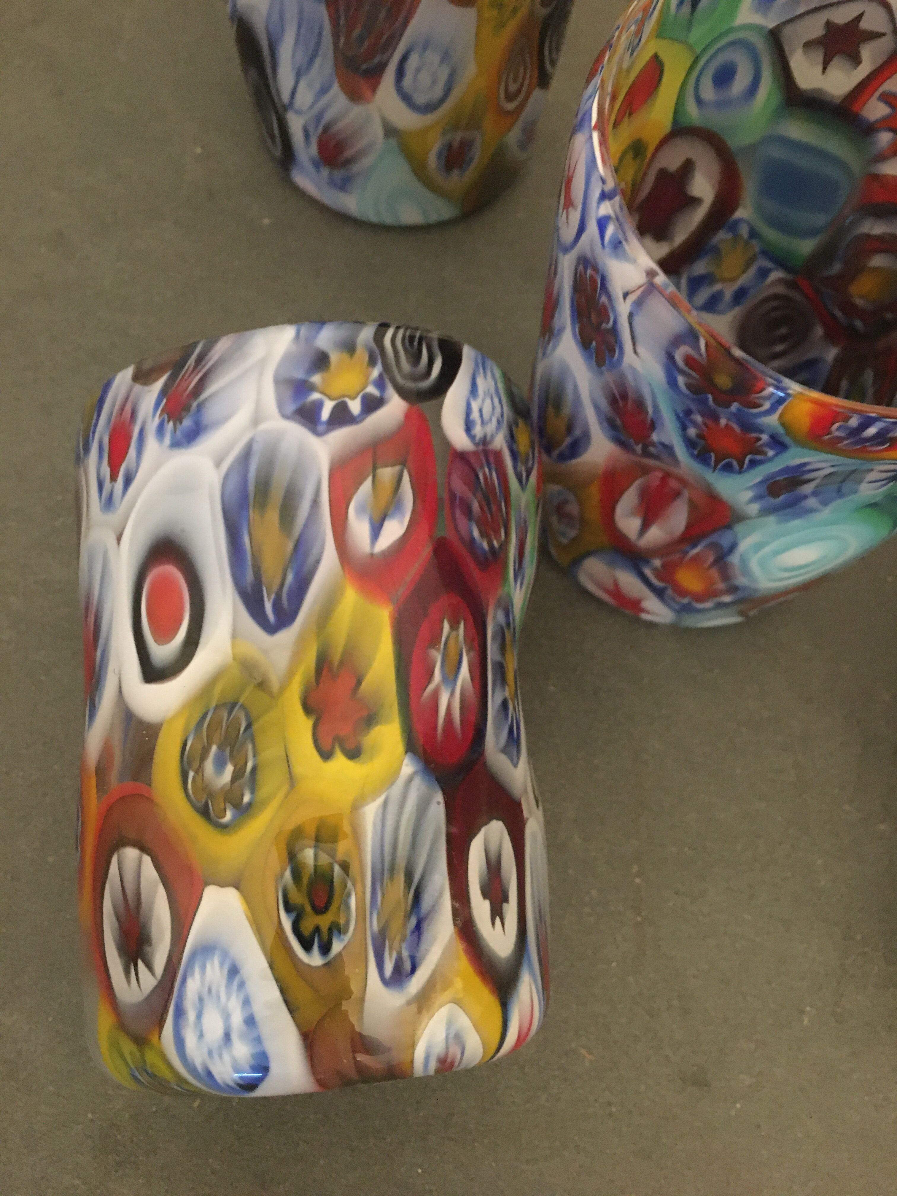 Set of 6 "Goto" water glasses from Murrisa in Murano glass, Italy