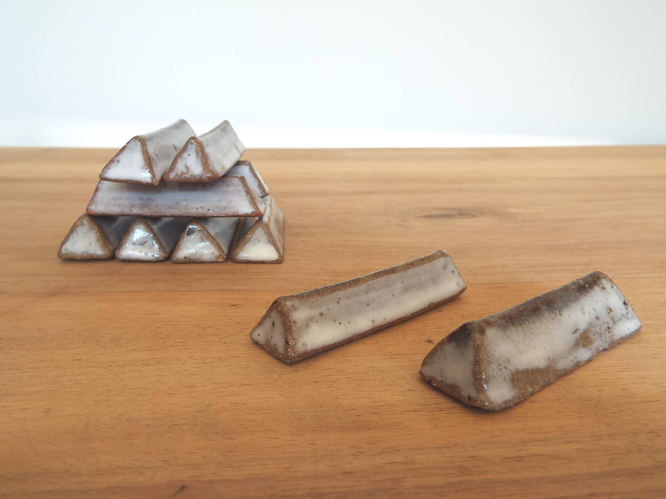 10 stoneware knife doors