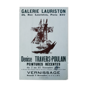 Affiche exposition 1964 Galerie