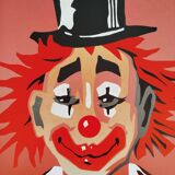 Clown illustration signed Robin