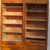 Double curtain binder, 1950-1960 in oak