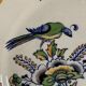 12 art nouveau flat plates from Boch La Louvière, peacock model