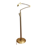 Adjustable swing arm modernist floor lamp