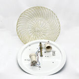 Large ice glass ceiling lamp, Massive, Germany, 1970s