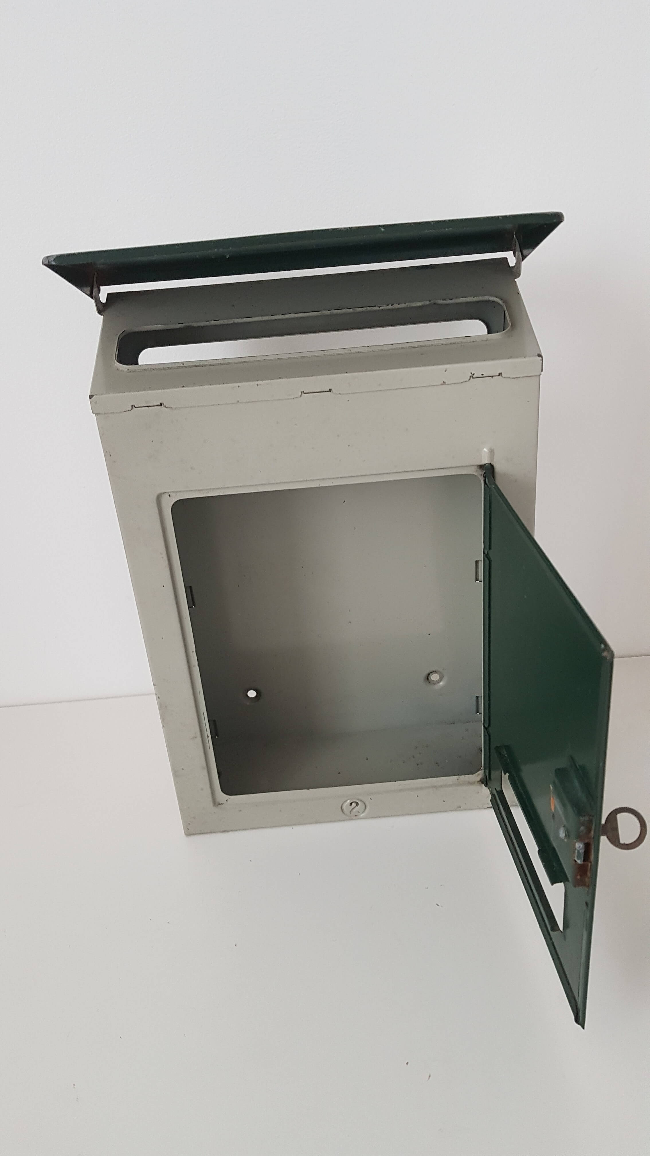 Vintage metal mailbox