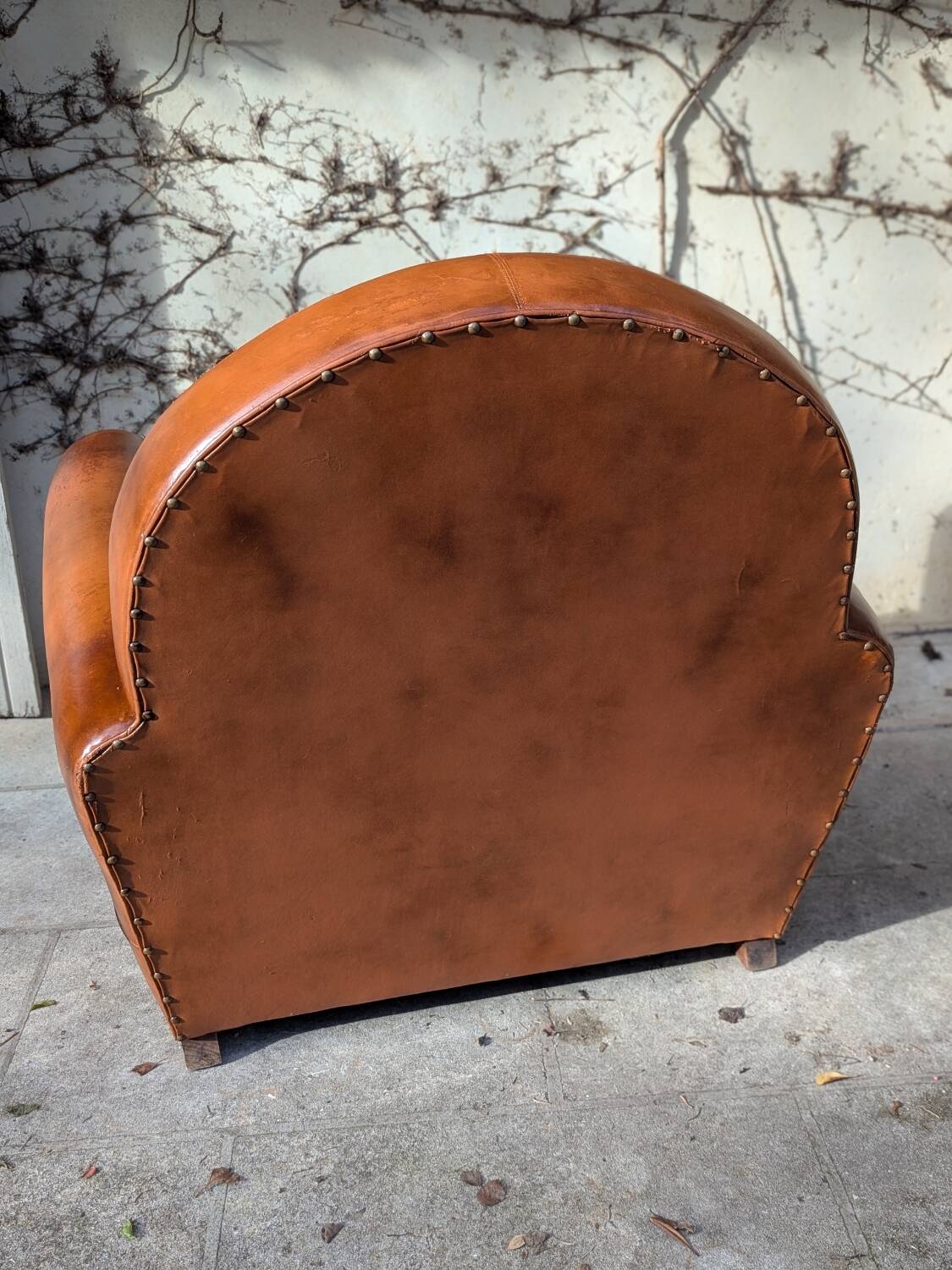 Fauteuil club en cuir