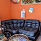 Pair of leather Gamba armchairs from the 1970s.