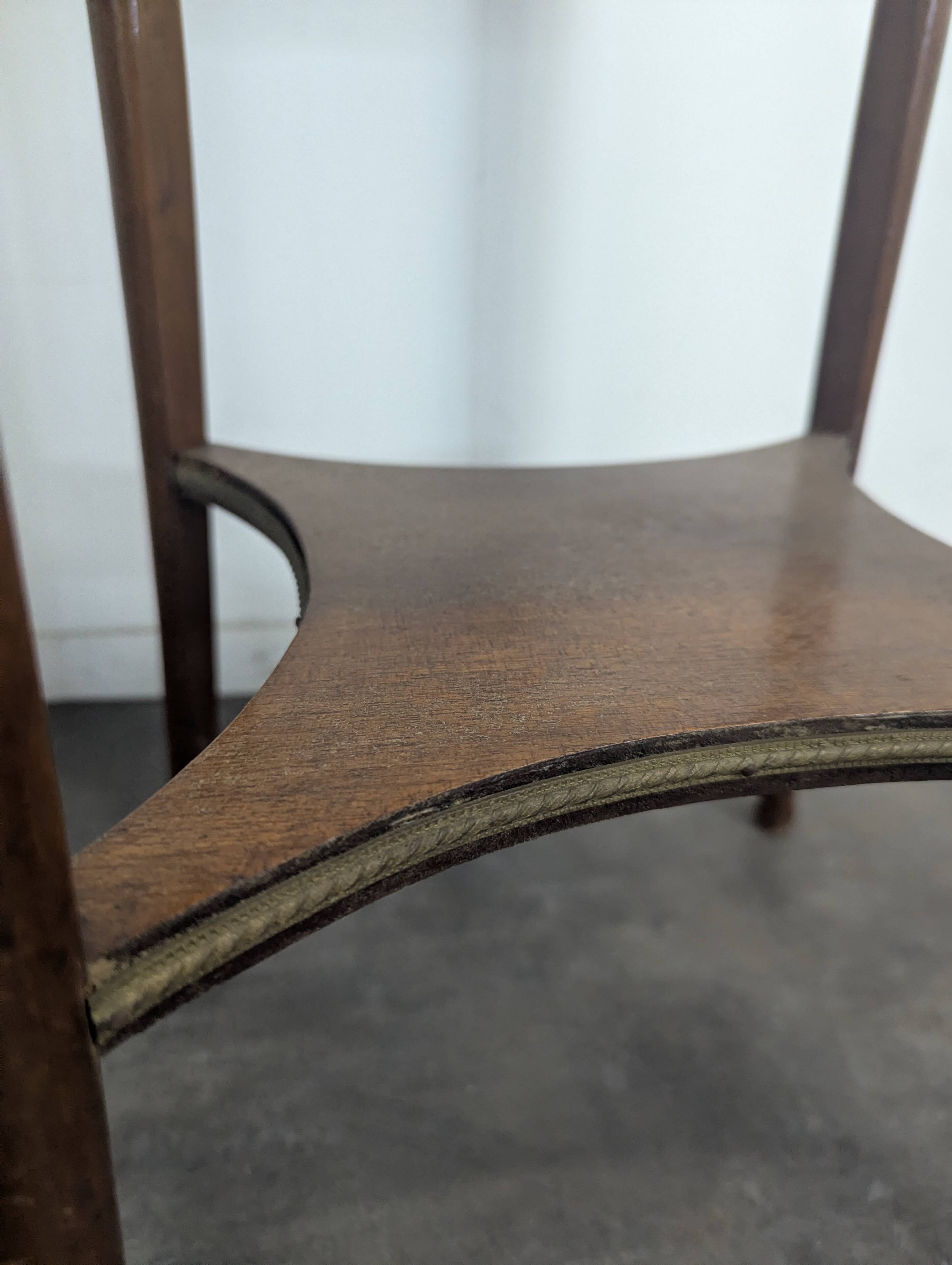 Transitional style mahogany console table
