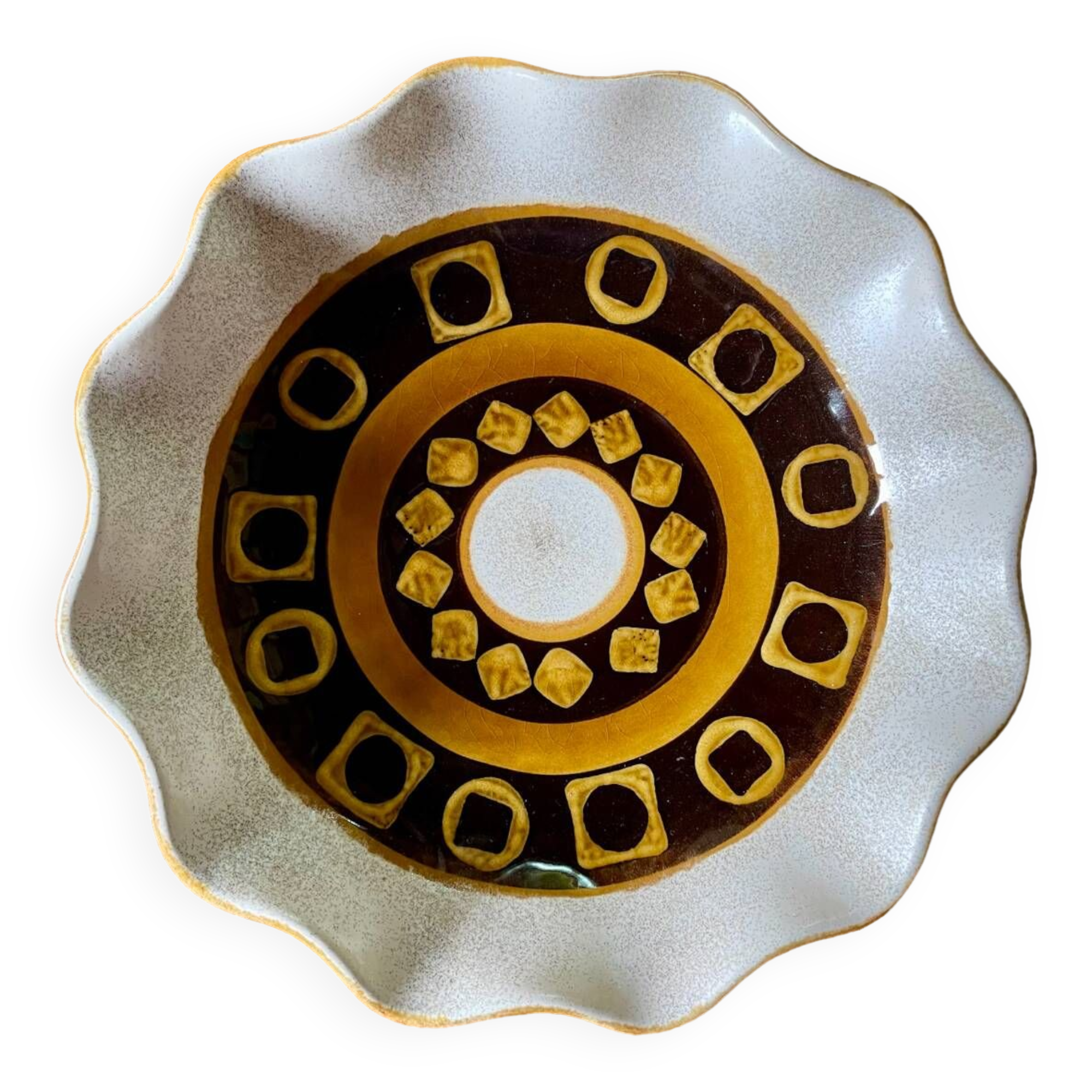 Graphic German ceramic dish