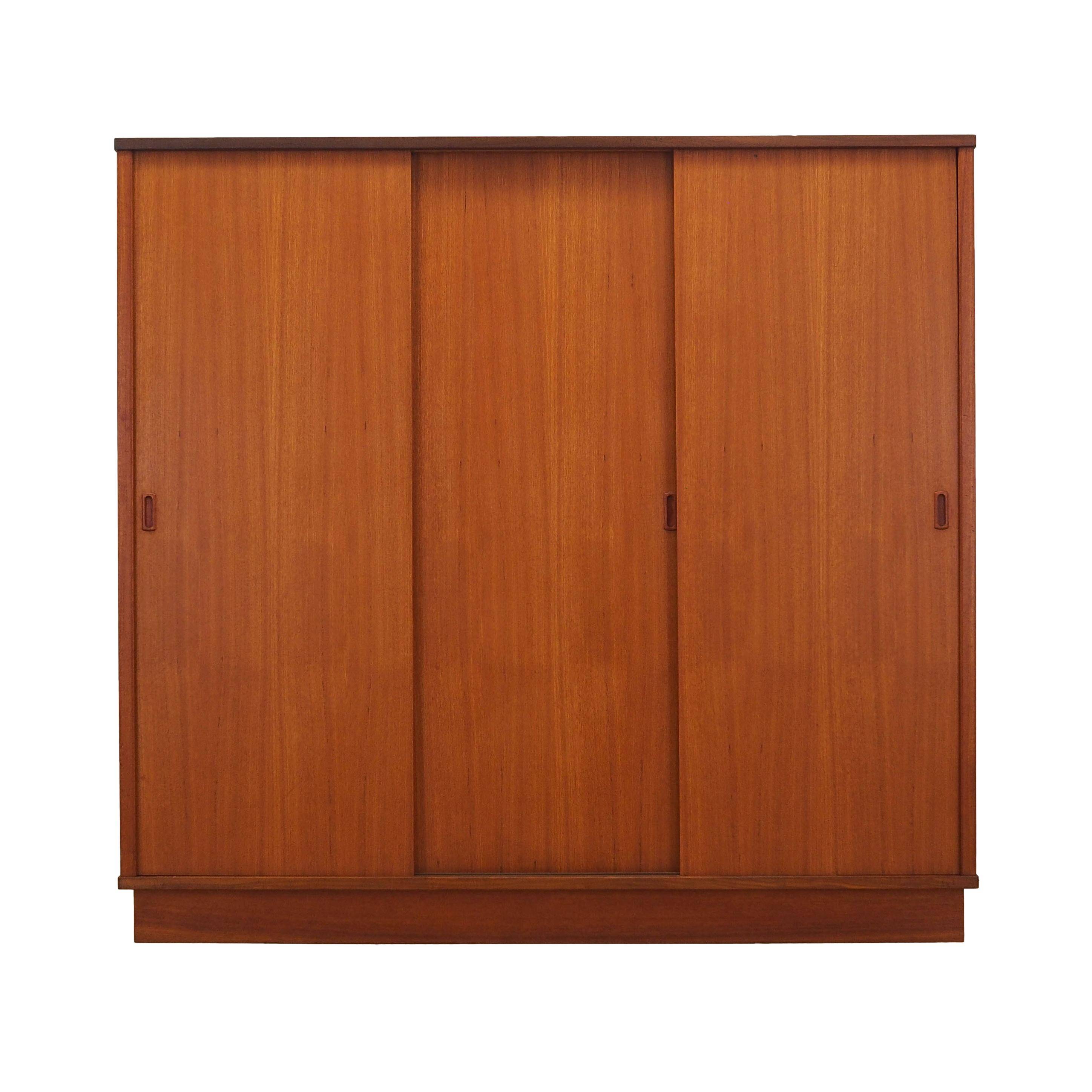 Teak wardrobe, Danish design, 1960s, manufacturer: Denmark
