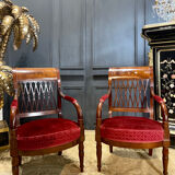 Pair of empire period armchairs