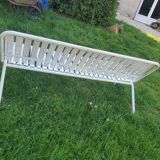 Slatted and folding garden bench