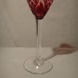 Saint louis chantilly 6 rhine wine glasses roemer colored crystal - 21.5 cm