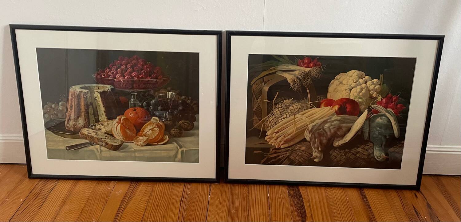 Lot de 2 nature morte