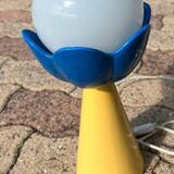 Ceramic flower lamp from the 80s