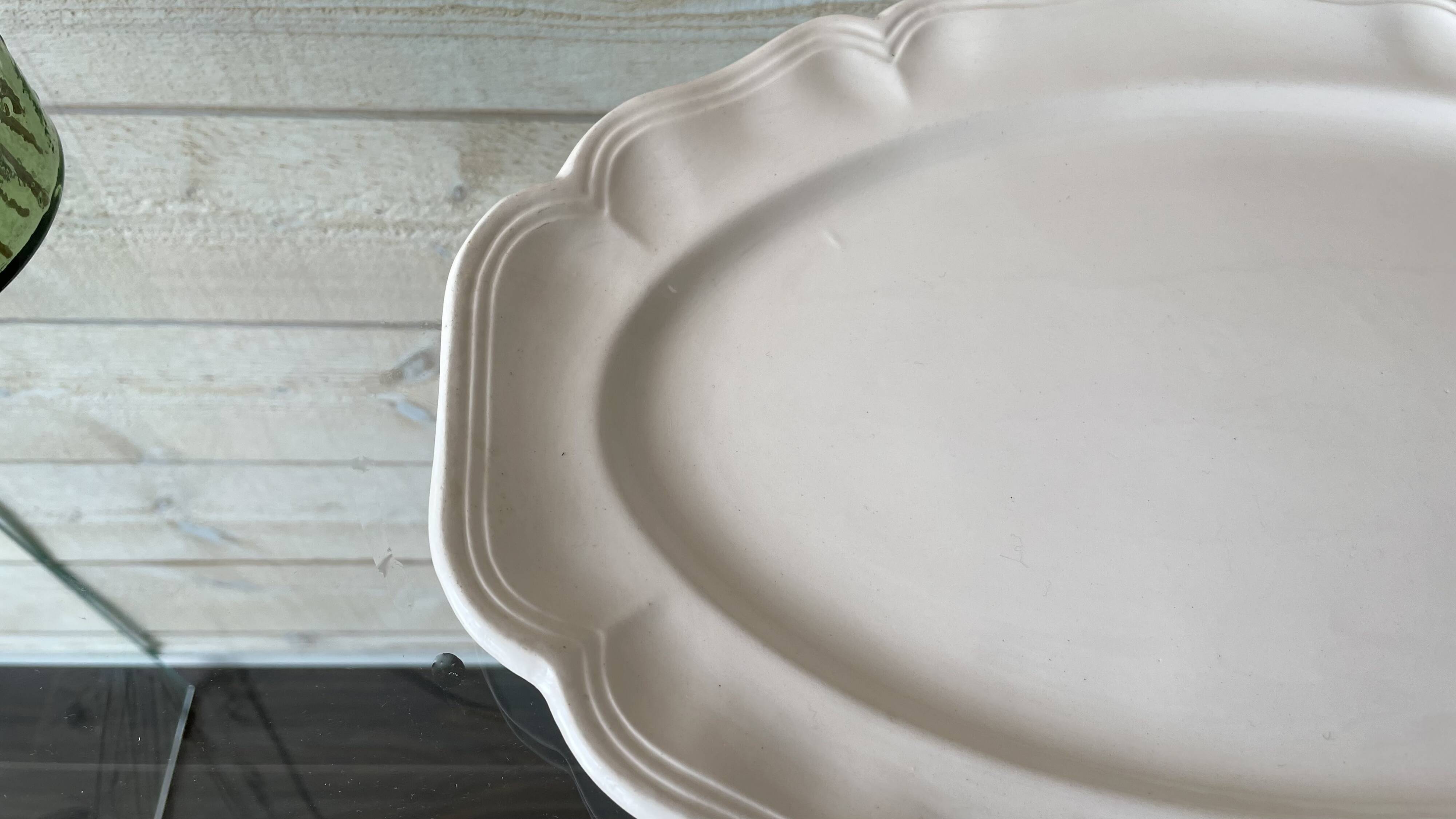 Sarreguemines France vintage oval serving dish