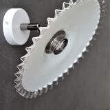 Pleated opaline hinged wall lamp