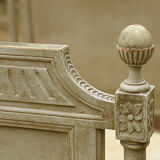 Bed frame wood, beige color