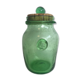 Bocal Biot en verre soufflé vert