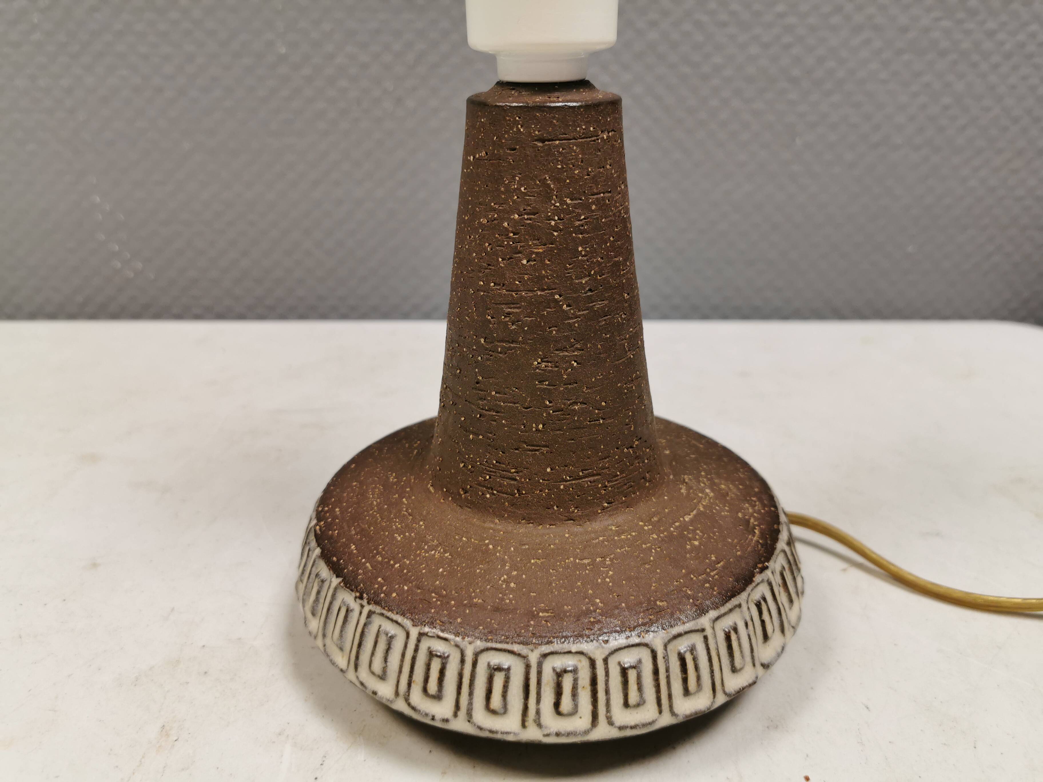 Ceramic Table Lamp, Helge Bjufstrøm Design, Michael Andersen Denmark, 1960s