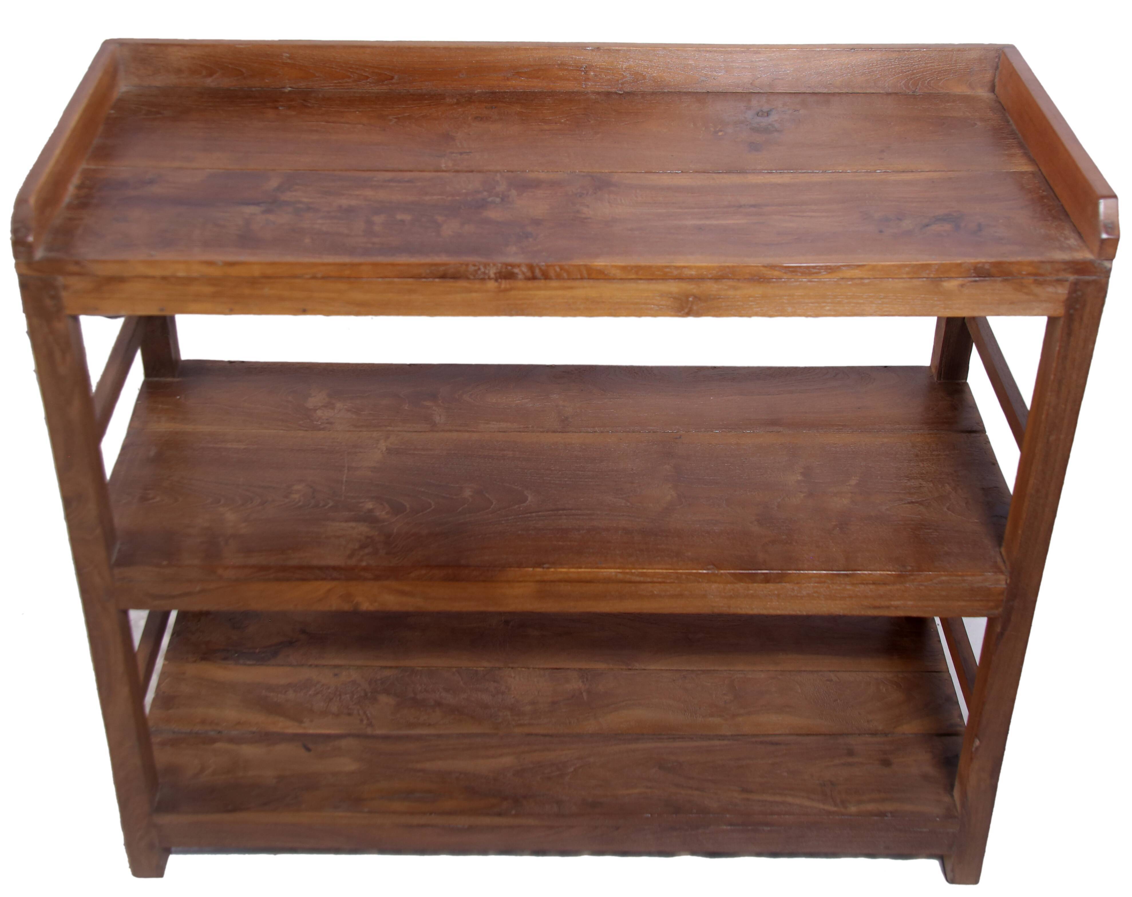 Ancient Burmese teak shelf