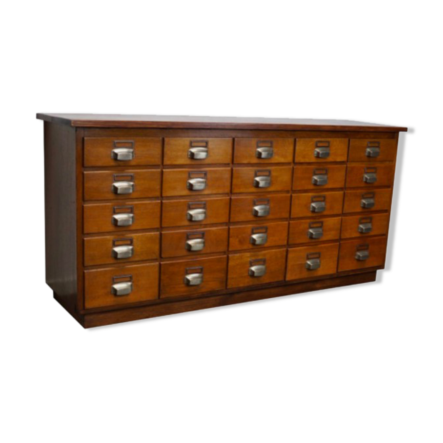 German apothecary's cabinet in oak mid-twentieth century
