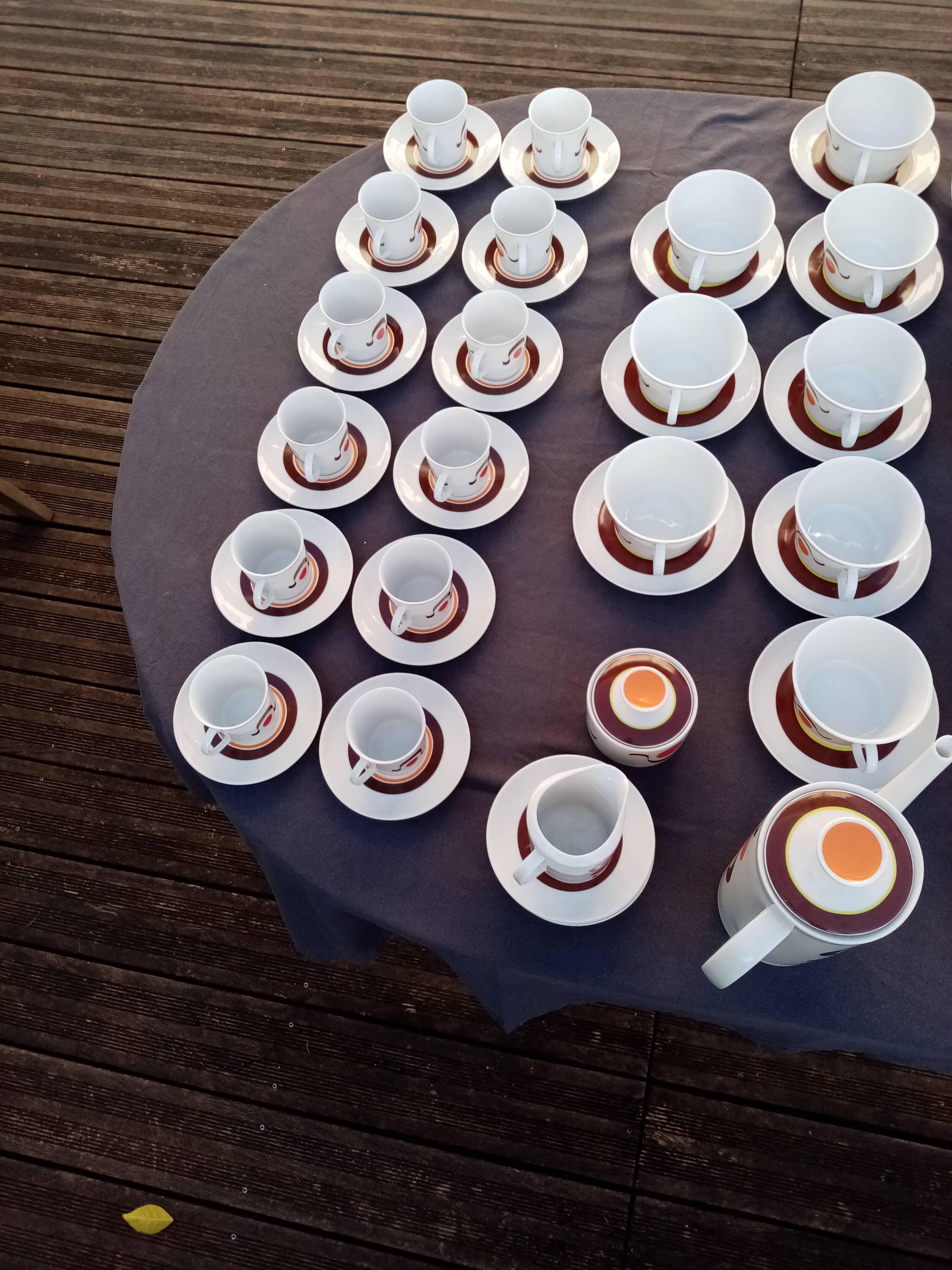 German porcelain service WINTERLING pure 70s