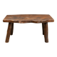 Rustic coffee table in solid wood – brutalist spirit