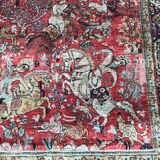 Vintage Persian Ghoum 108 X 164 CM hand made silk carpets